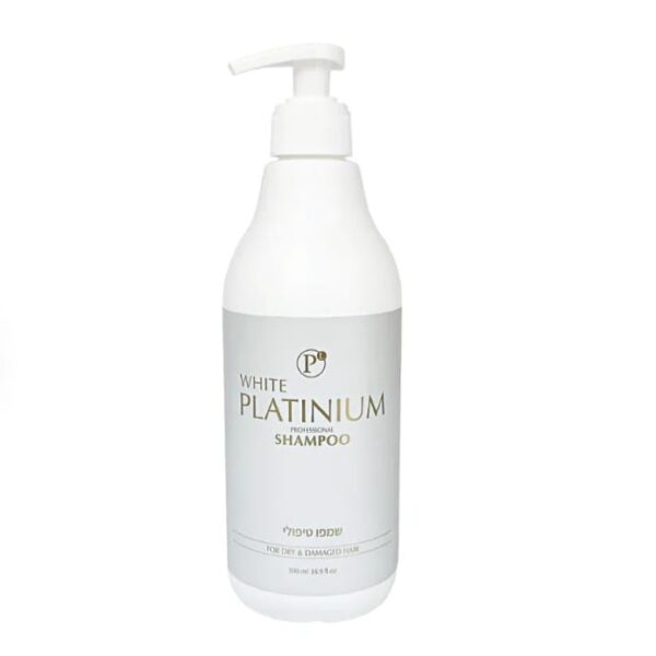 ווייט פלטינום שמפו טיפולי לשיער 500מ”ל / WHITE PLATINUM HAIR SHAMPOO 500ML